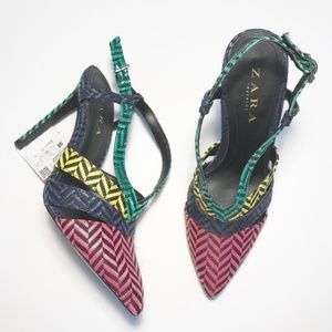 NWT Multi Colored Zara heels